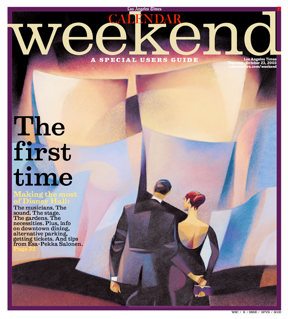 Photograph of the cover of The Los Angeles Times’ Weekend magazine, set in David Berlow’s Belizio.